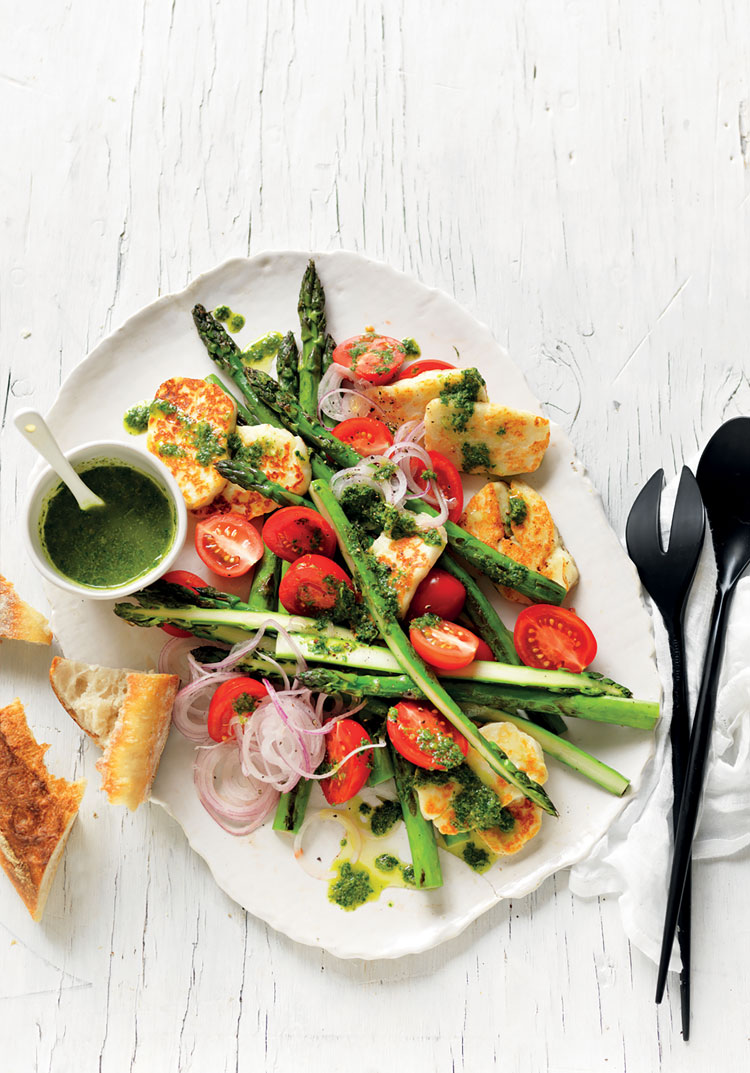 Nikoletta Nicolaou – October Week 4 – Asparagus, Tomato & Haloumi Salad