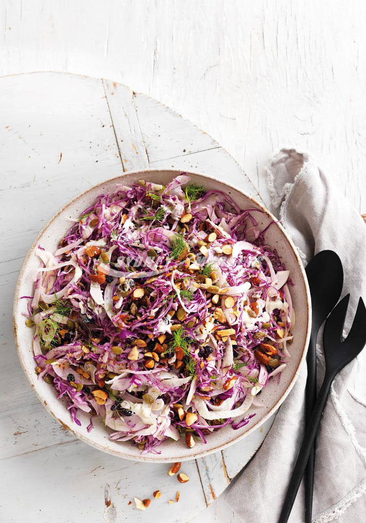 Audra Morrice – November Week 3 – Red Cabbage, Fennel & Toasted Almond Salad